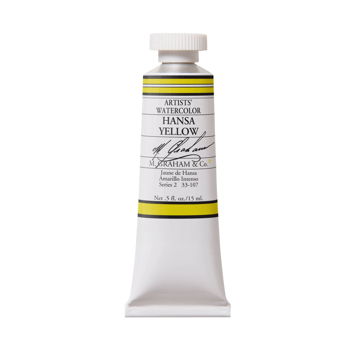M. Graham Artists' Watercolour - Hansa Yellow, 15 ml tube
