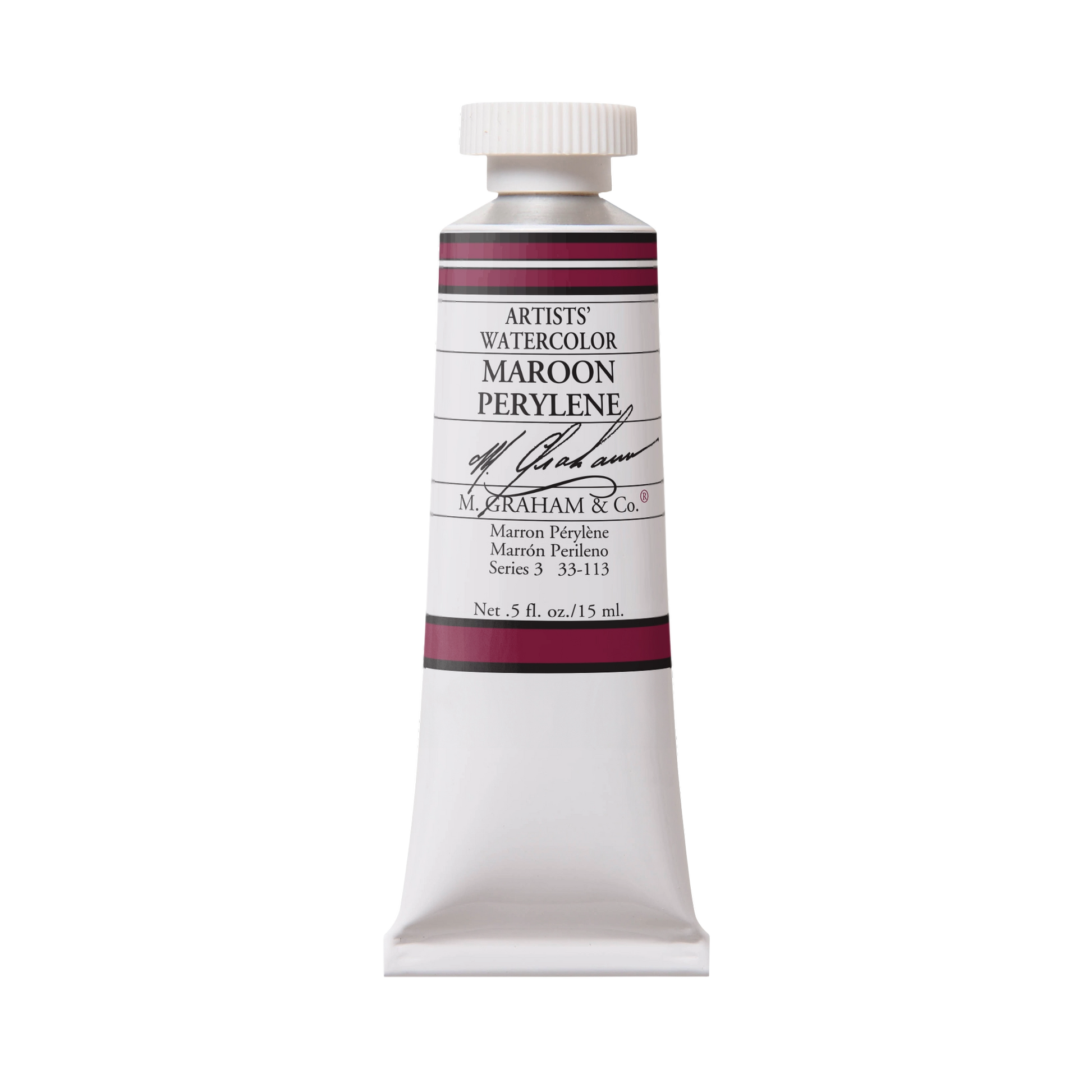 M. Graham Artists' Watercolour - Maroon Perylene, 15 ml tube