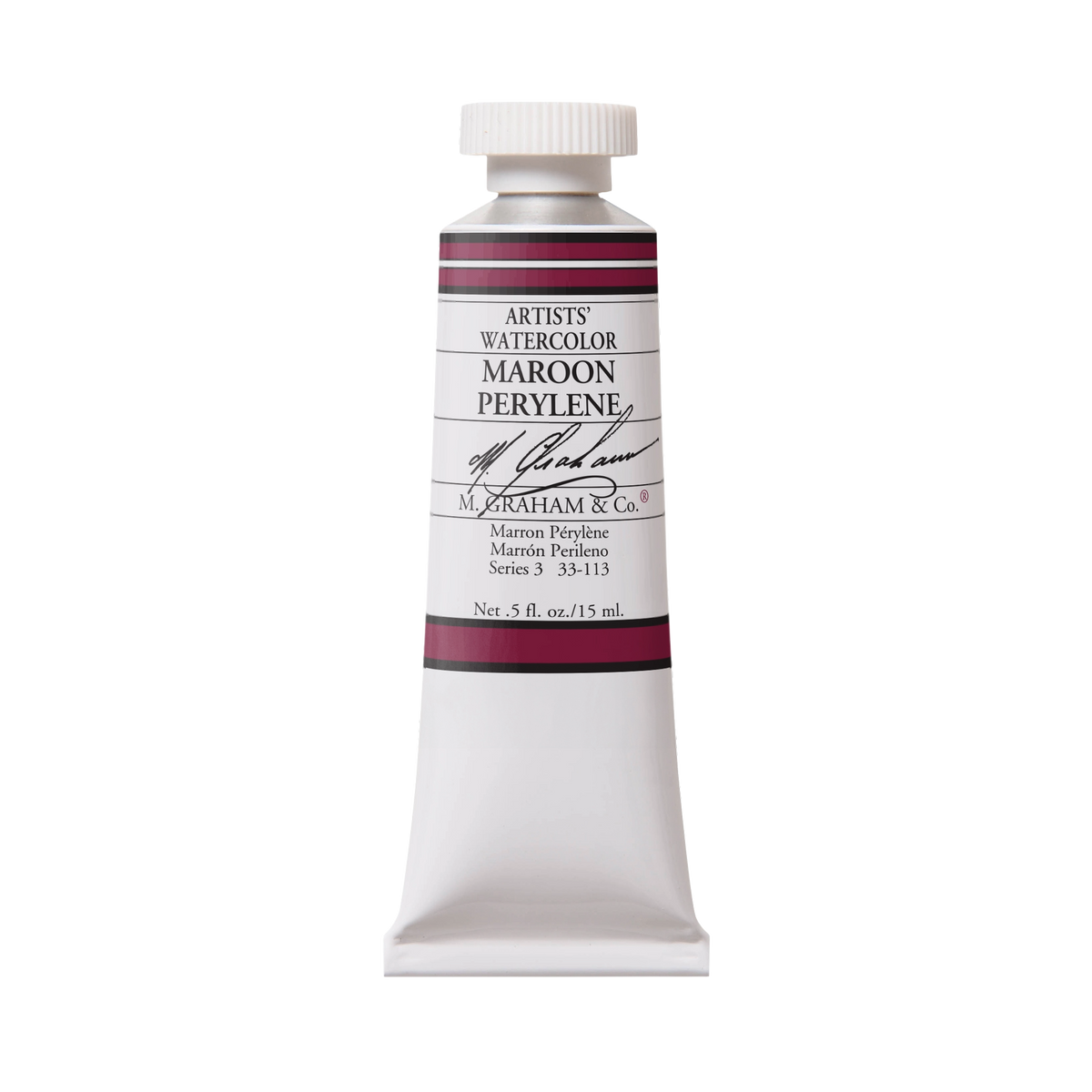 M. Graham Artists' Watercolour - Maroon Perylene, 15 ml tube