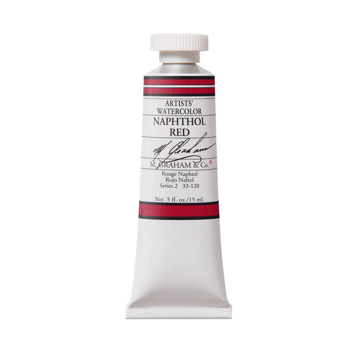 M. Graham Artists' Watercolour - Naphthol Red, 15 ml tube