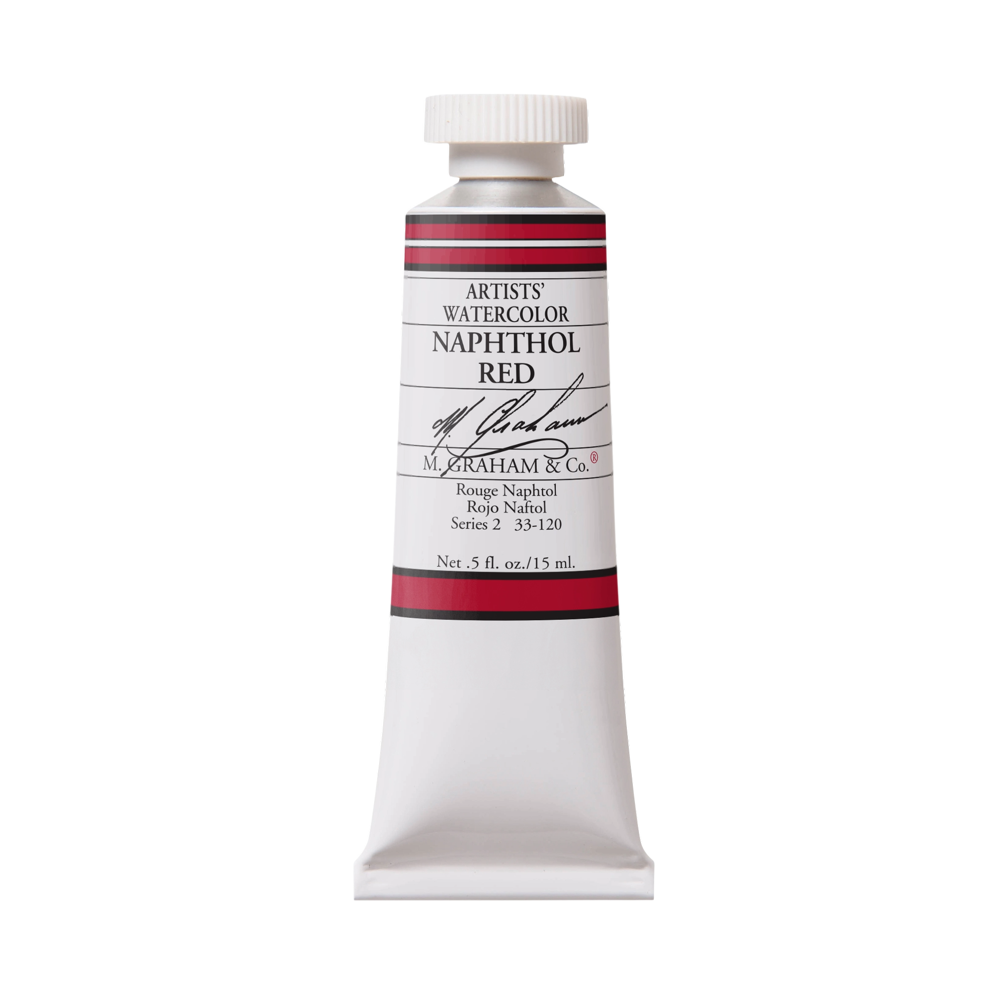 M. Graham Artists' Watercolour - Naphthol Red, 15 ml tube