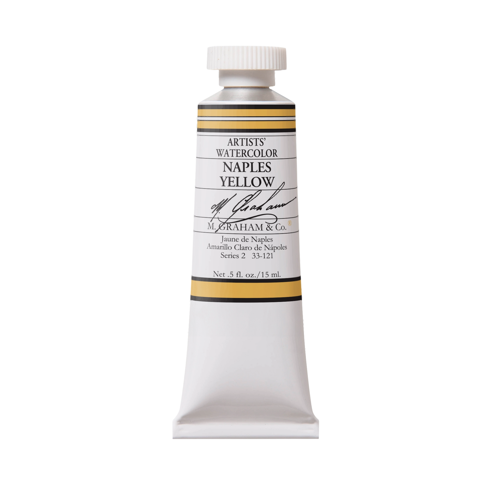 M. Graham Artists' Watercolour - Naples Yellow, 15 ml tube