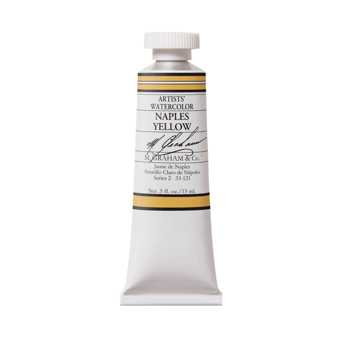 M. Graham Artists' Watercolour - Naples Yellow, 15 ml tube