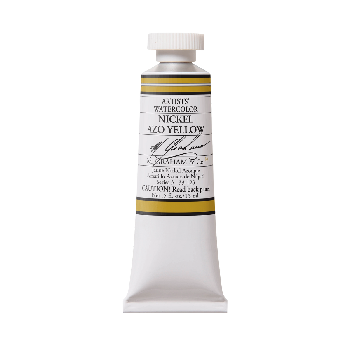 M. Graham Artists' Watercolour - Nickel Azo Yellow, 15 ml tube
