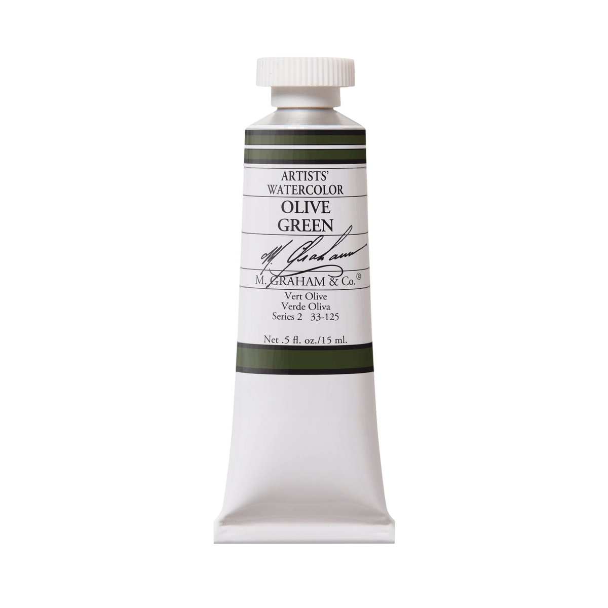 M. Graham Artists' Watercolour - Olive Green, 15 ml tube