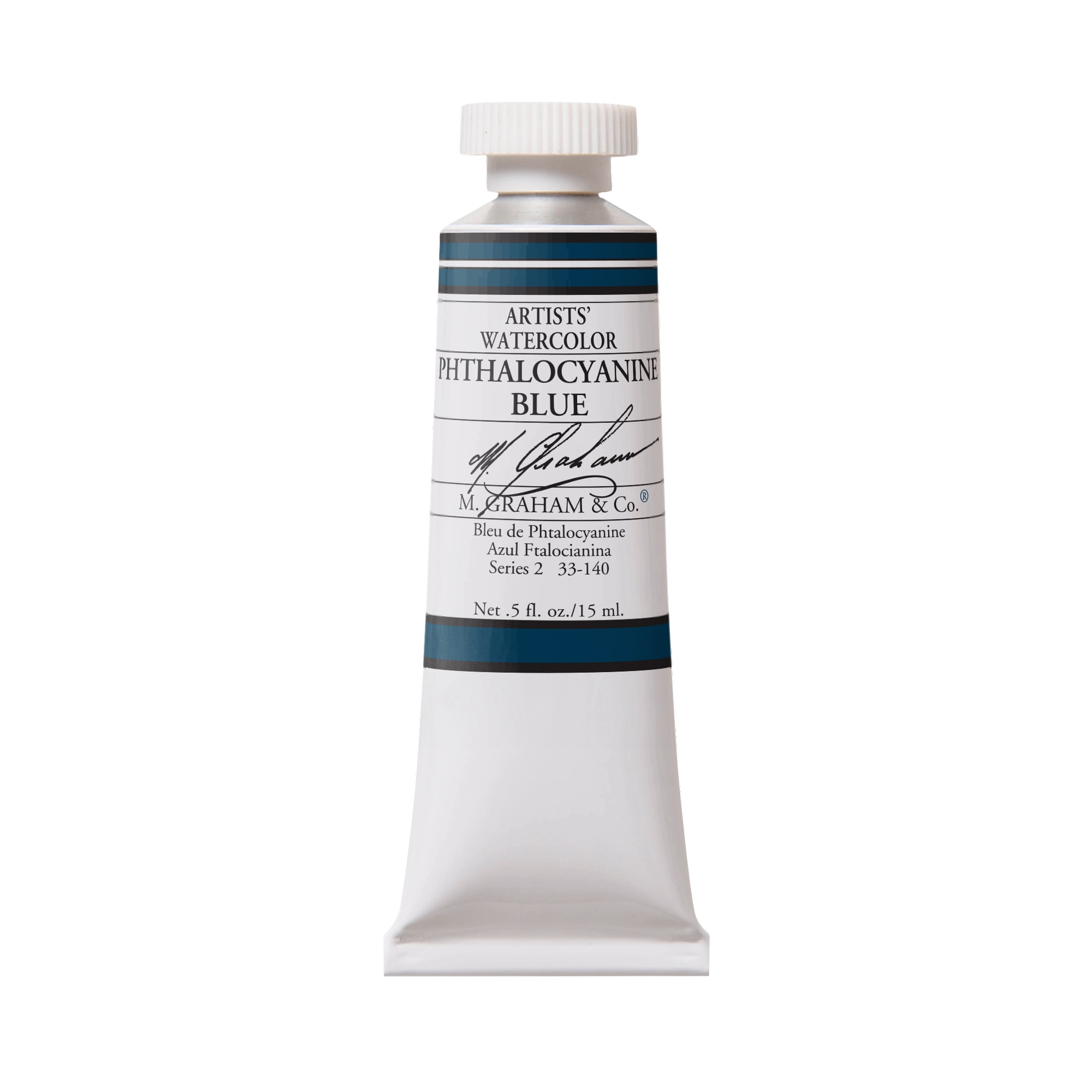 M. Graham Artists' Watercolour - Phthalocyanine Blue, 15 ml tube