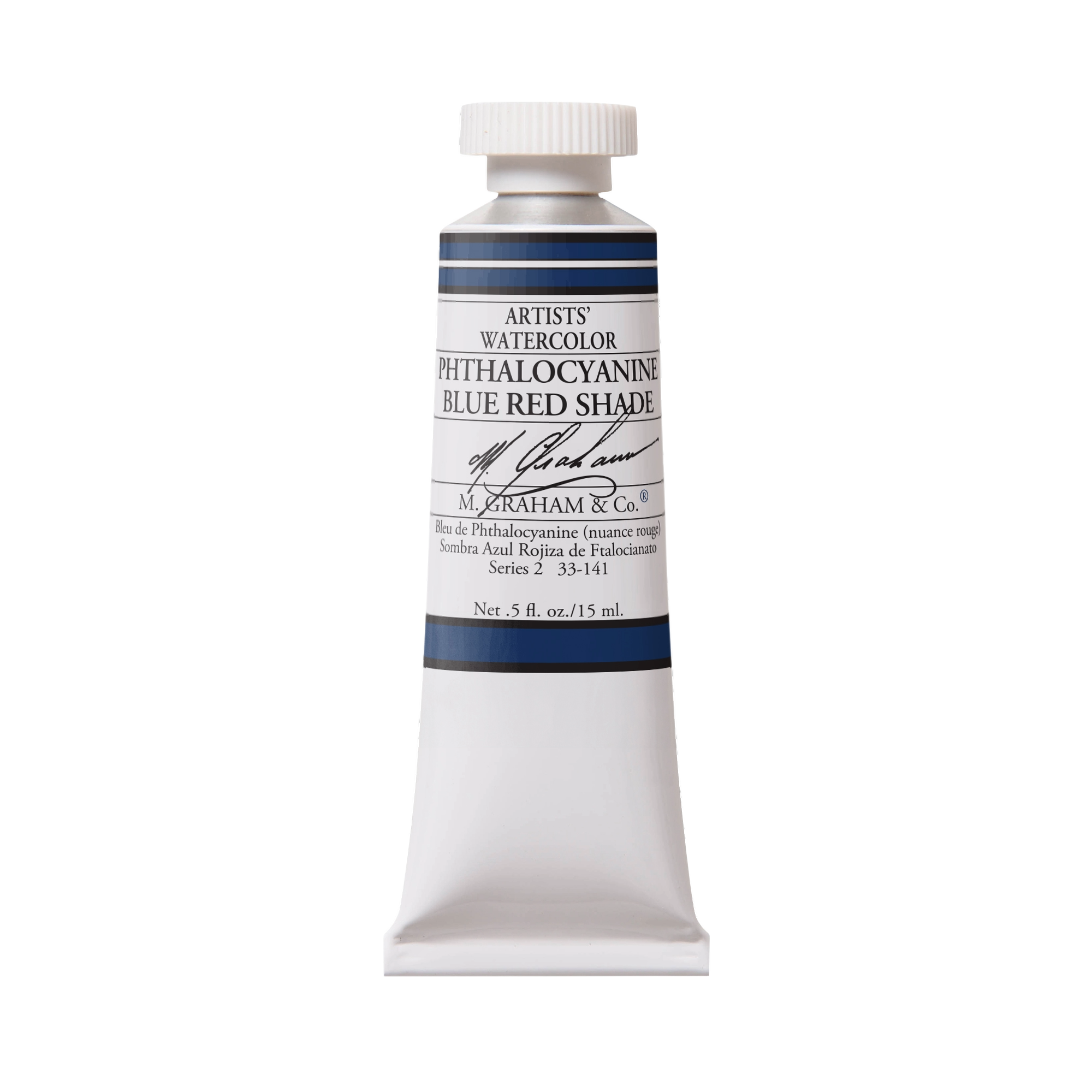 M. Graham Artists' Watercolour - Phthalocyanine Blue Red Shade, 15 ml tube