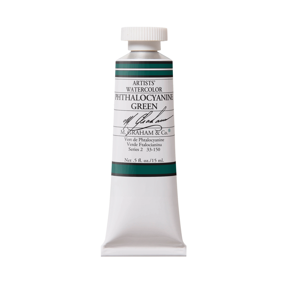 M. Graham Artists' Watercolour - Phthalocyanine Green, 15 ml tube