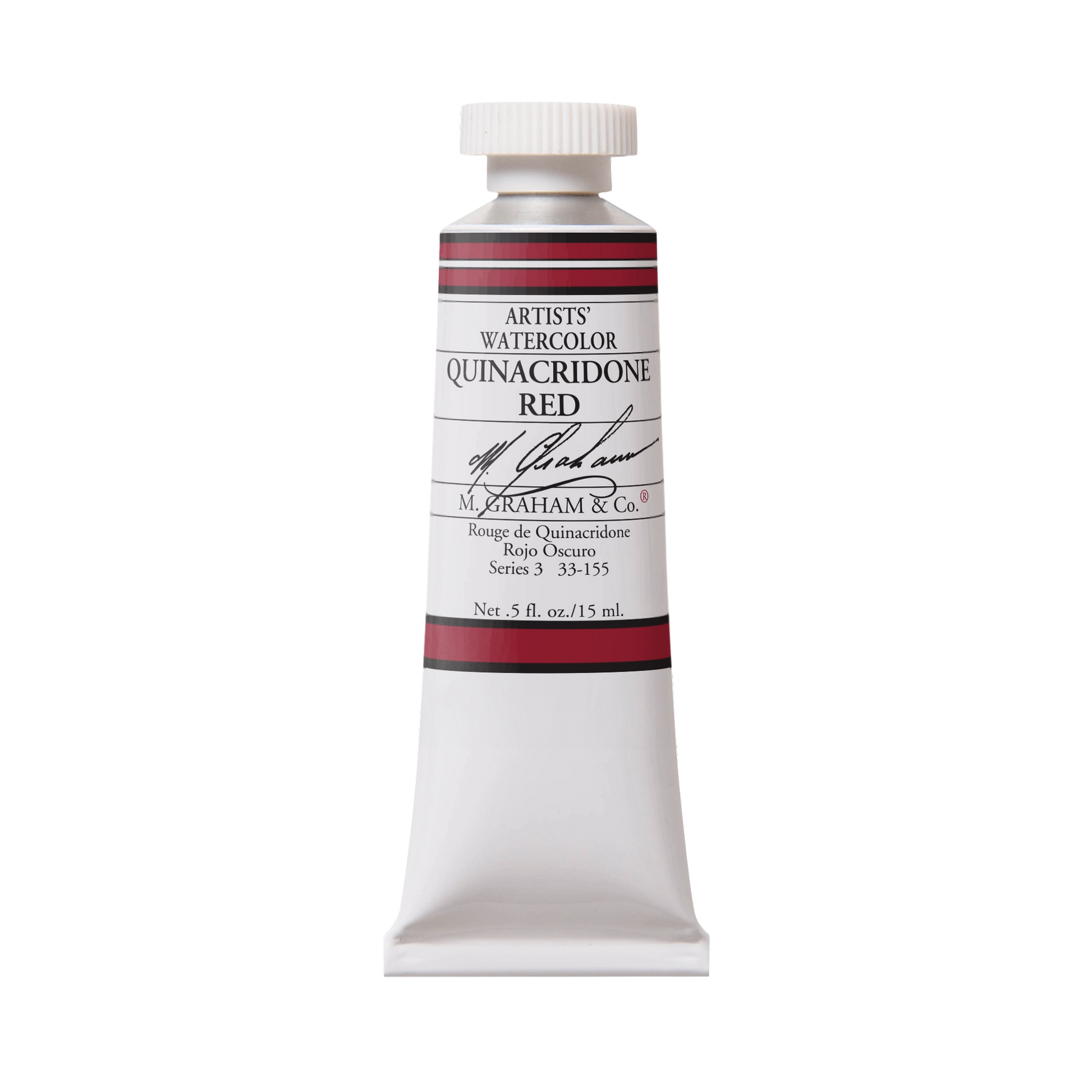 M. Graham Artists' Watercolour - Quinacridone Red, 15 ml tube