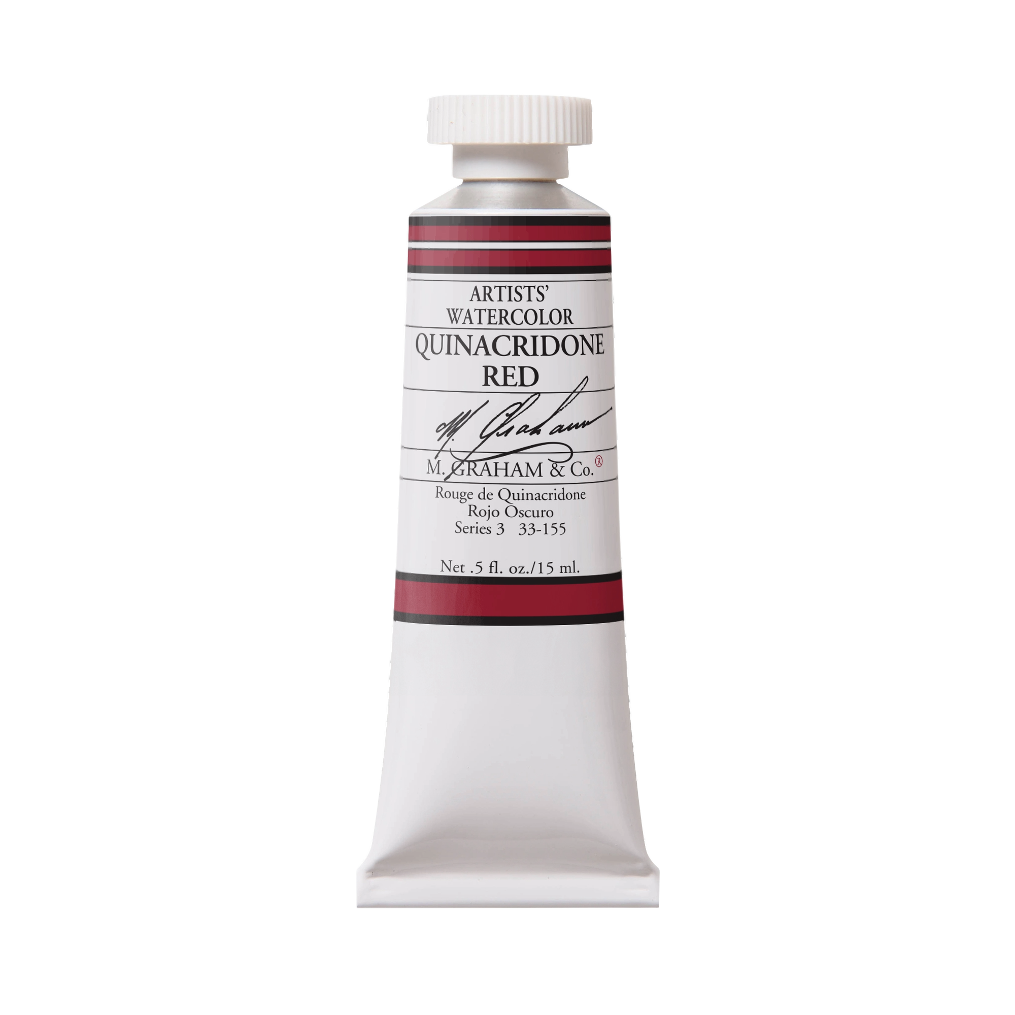 M. Graham Artists' Watercolour - Quinacridone Red, 15 ml tube