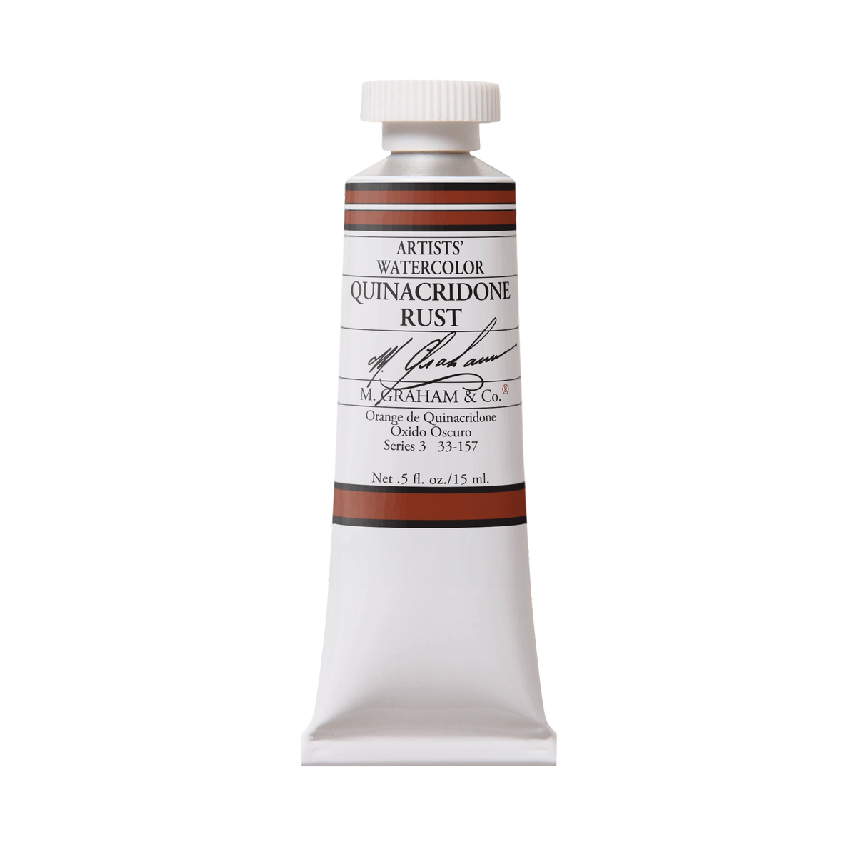 M. Graham Artists' Watercolour - Quinacridone Rust, 15 ml tube