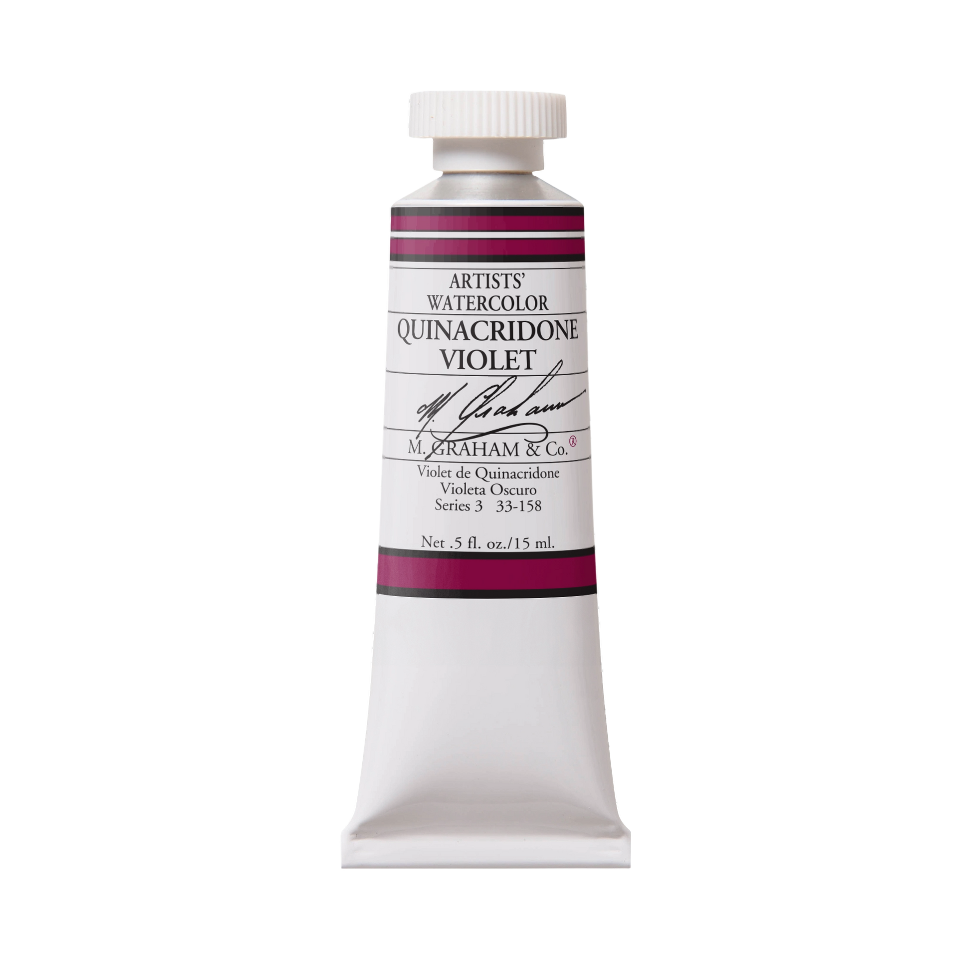 M. Graham Artists' Watercolour - Quinacridone Violet, 15 ml tube