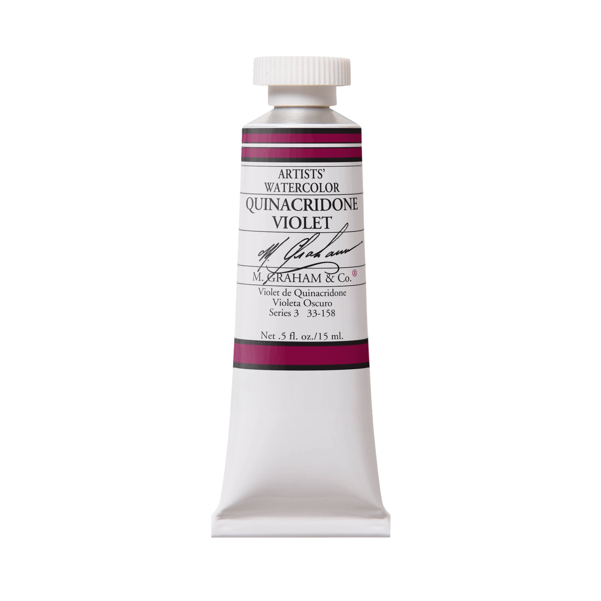 M. Graham Artists' Watercolour - Quinacridone Violet, 15 ml tube