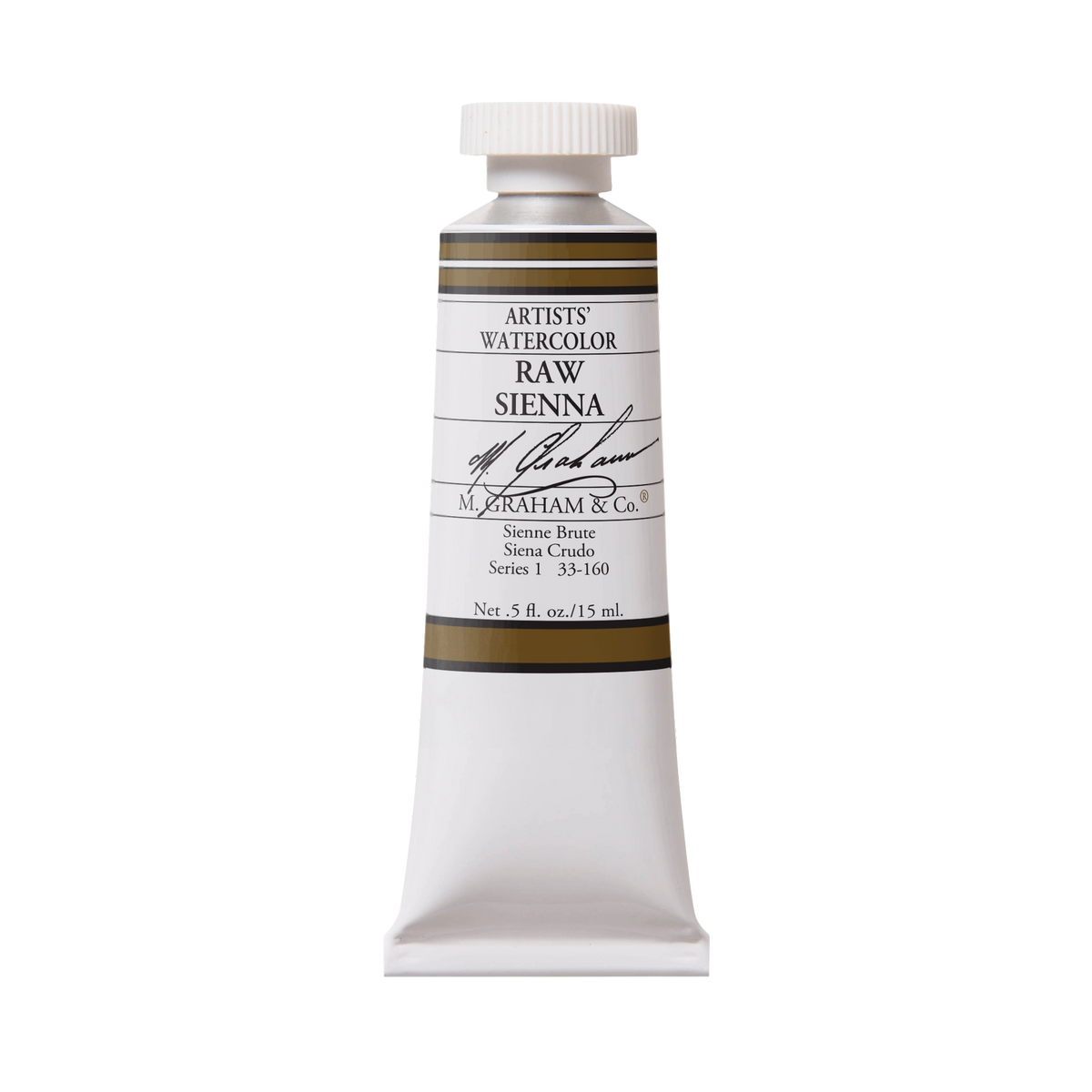 M. Graham Artists' Watercolour - Raw Sienna, 15 ml tube