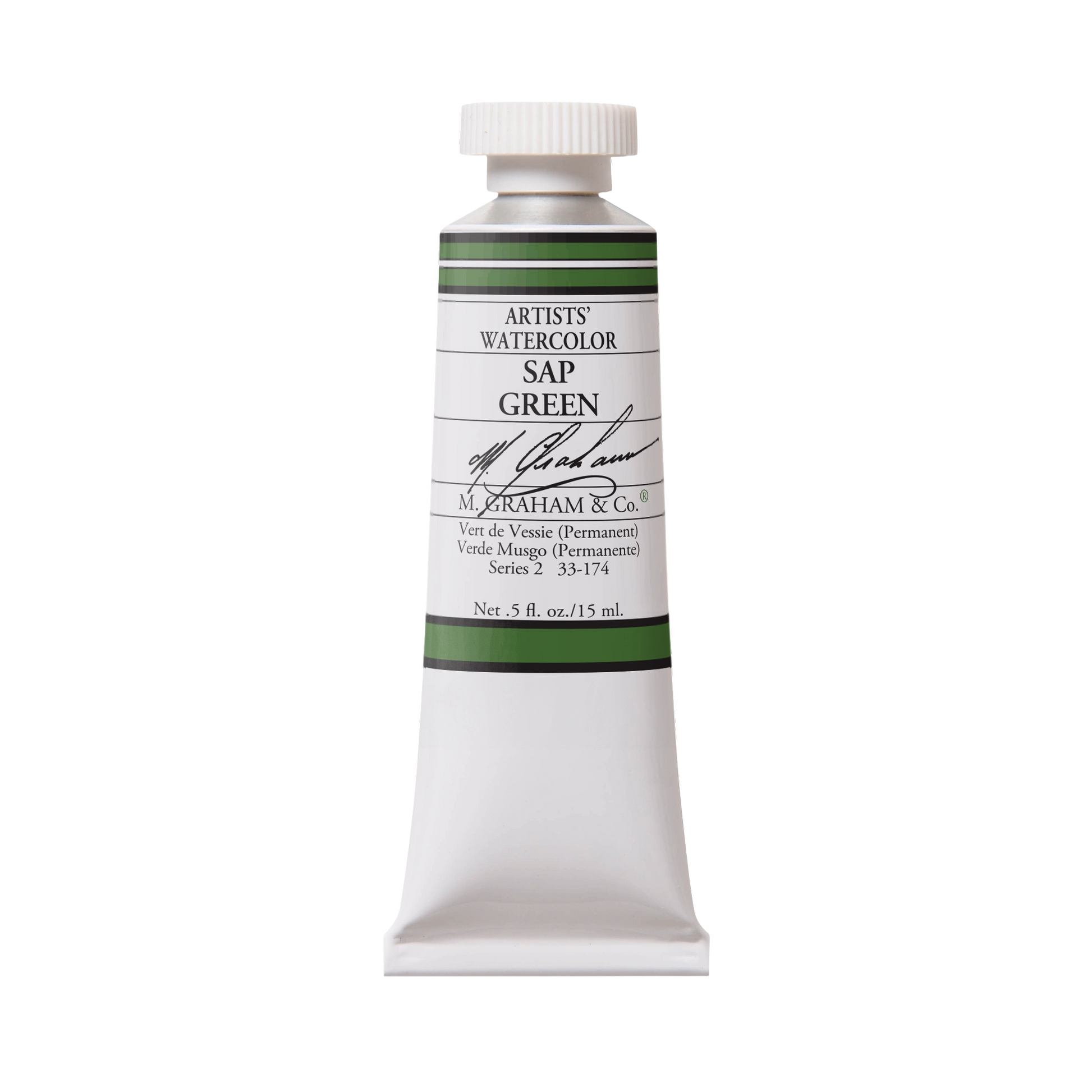 M. Graham Artists' Watercolour - Sap Green, 15 ml tube
