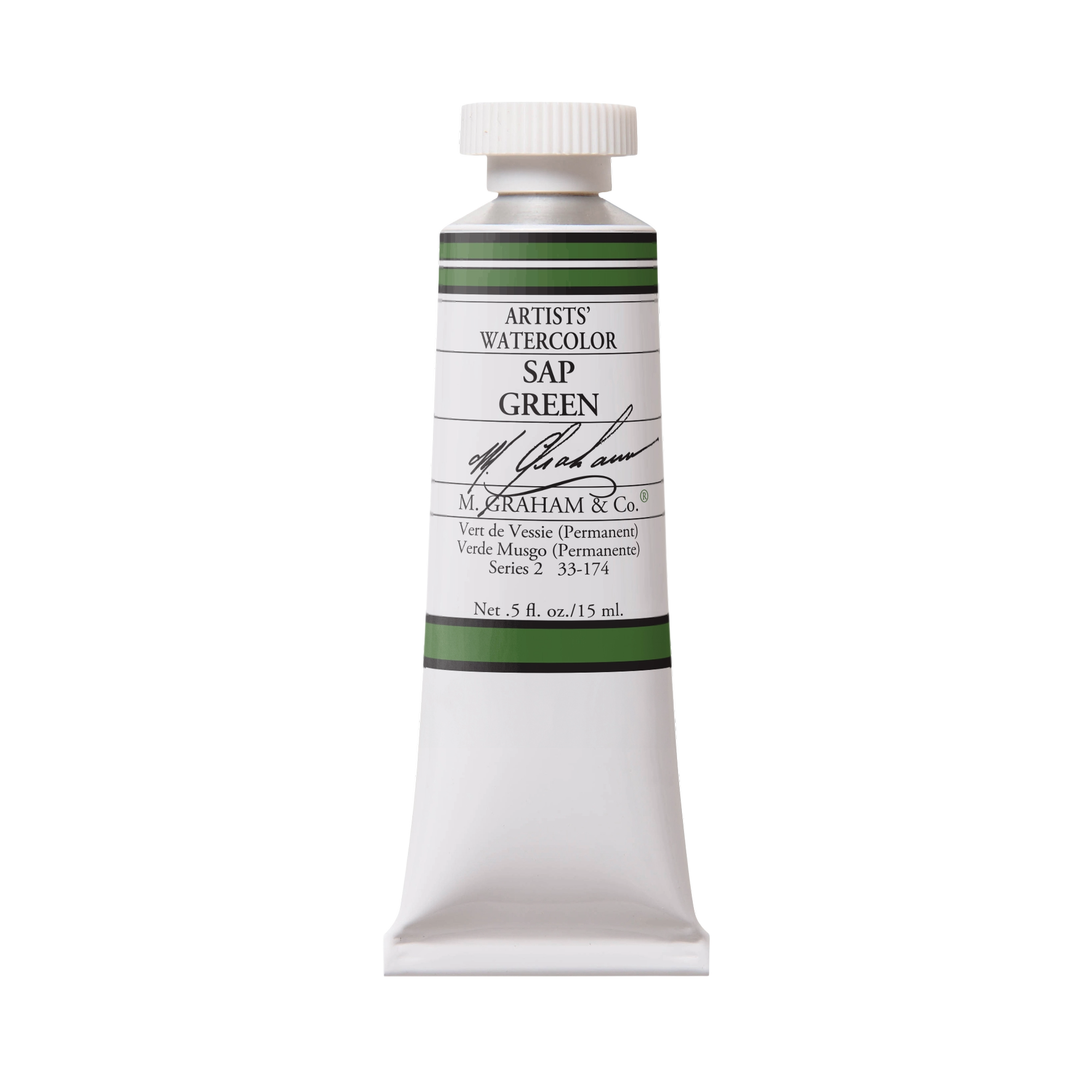 M. Graham Artists' Watercolour - Sap Green, 15 ml tube