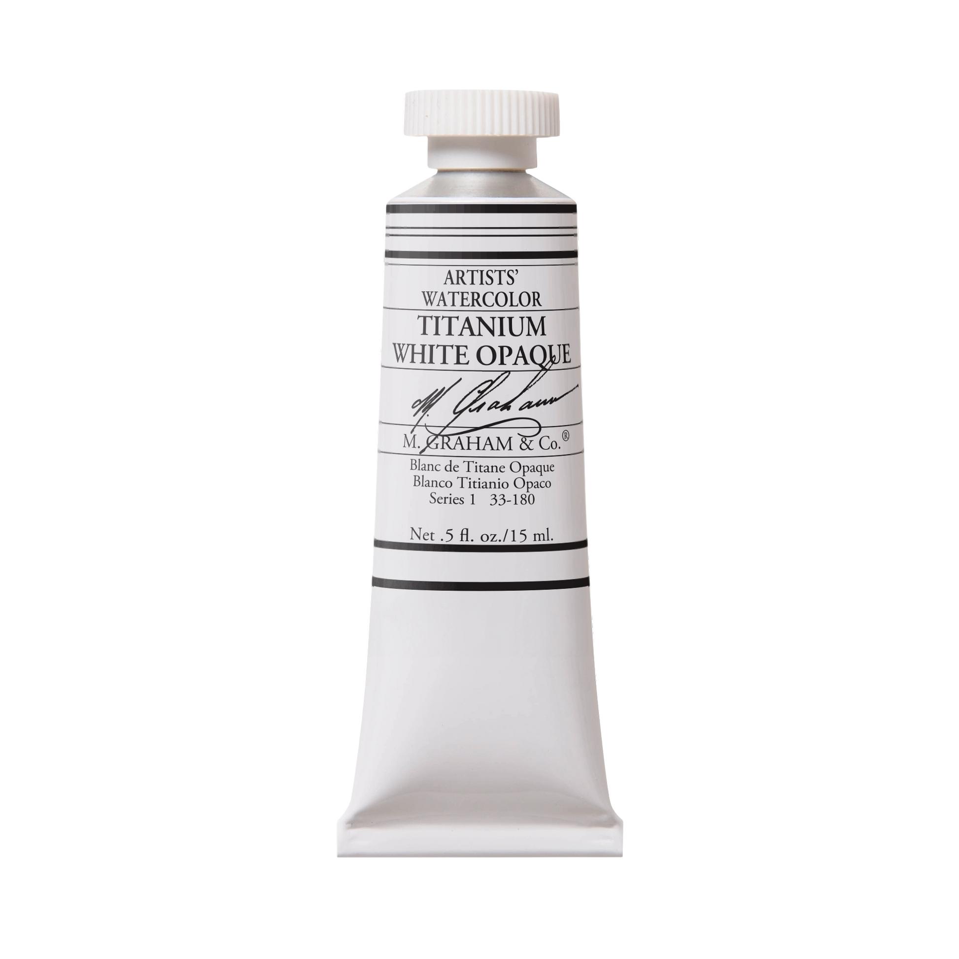 M. Graham Artists' Watercolour - Titanium White Opaque, 15 ml tube