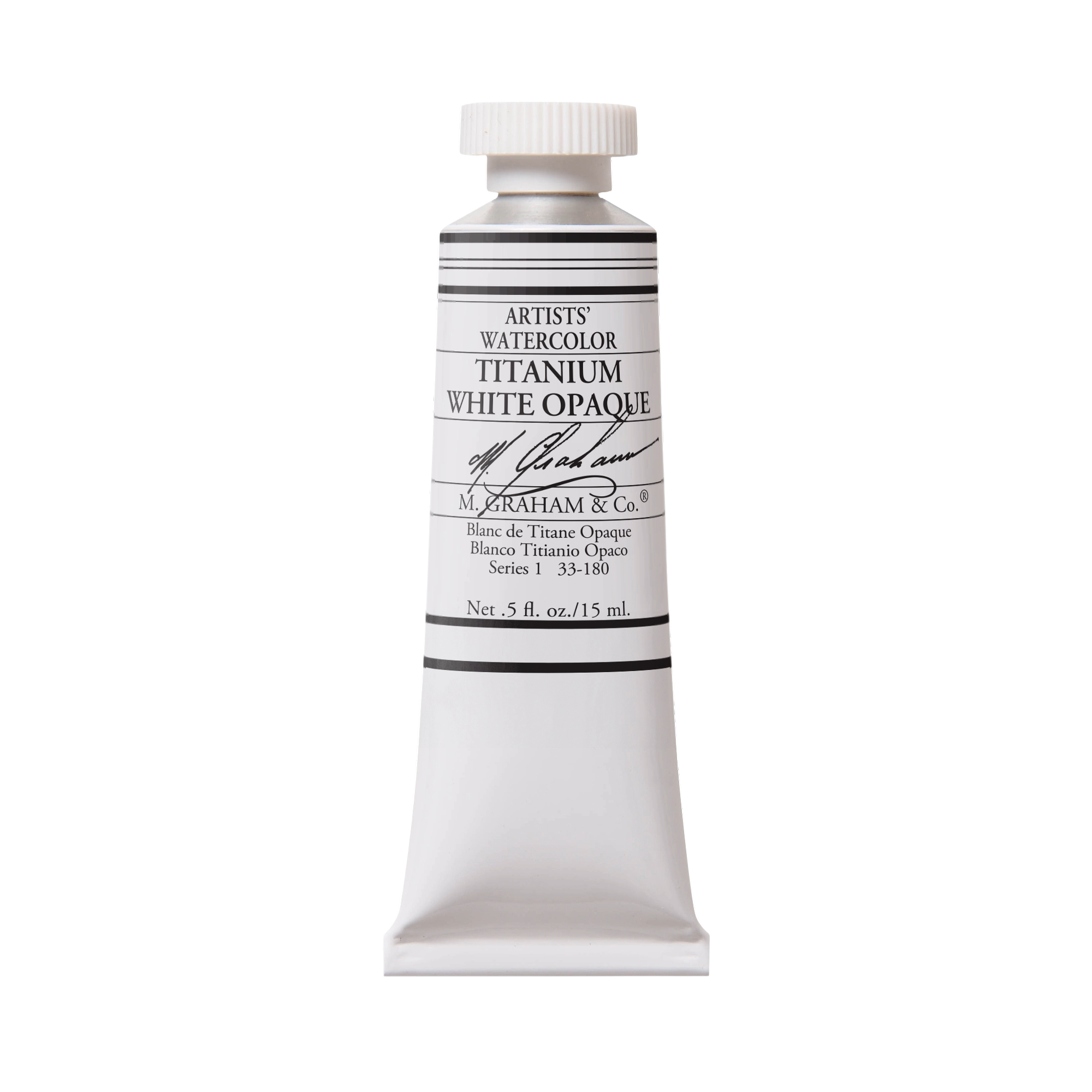 M. Graham Artists' Watercolour - Titanium White Opaque, 15 ml tube