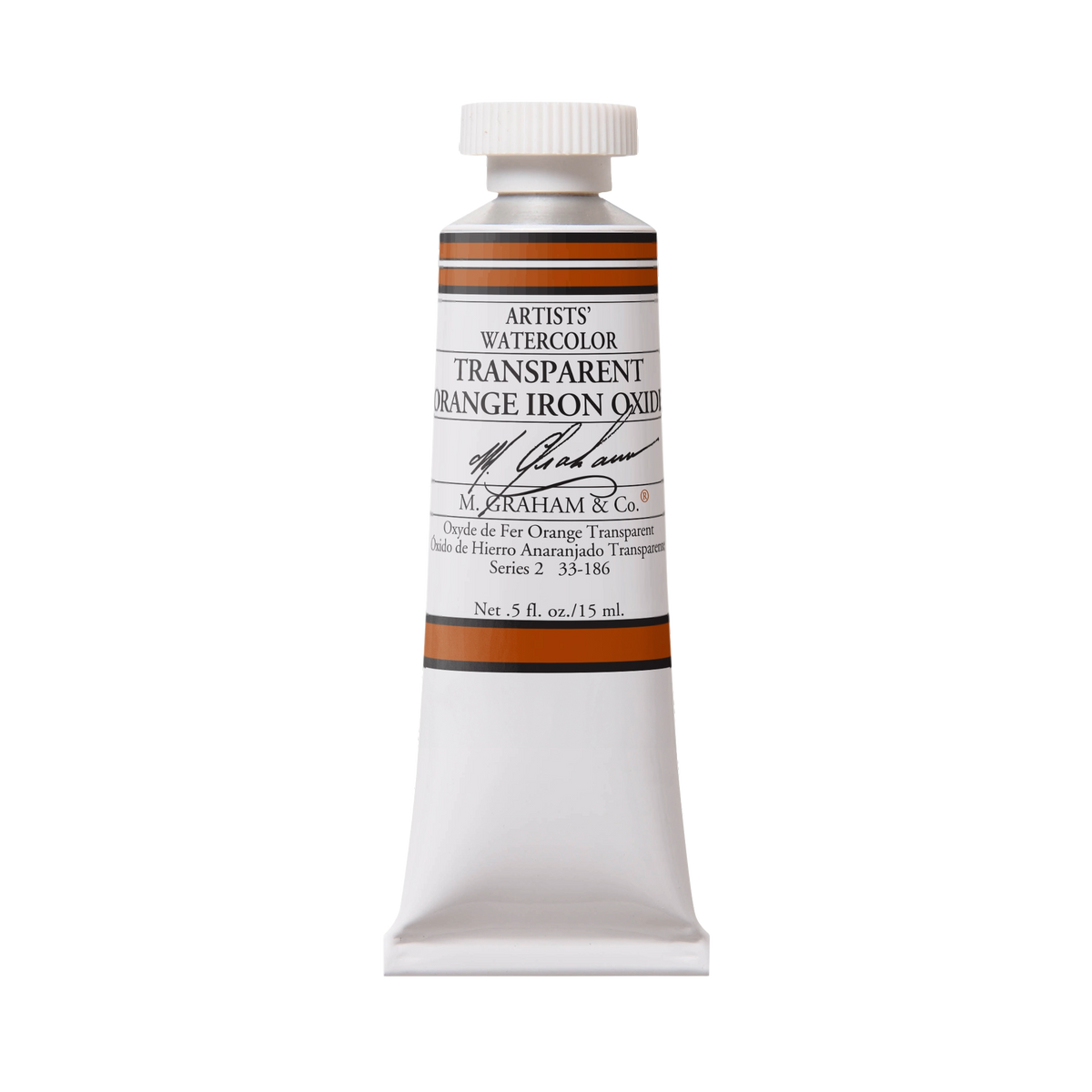 M. Graham Artists' Watercolour - Transparent Orange Iron Oxide, 15 ml tube