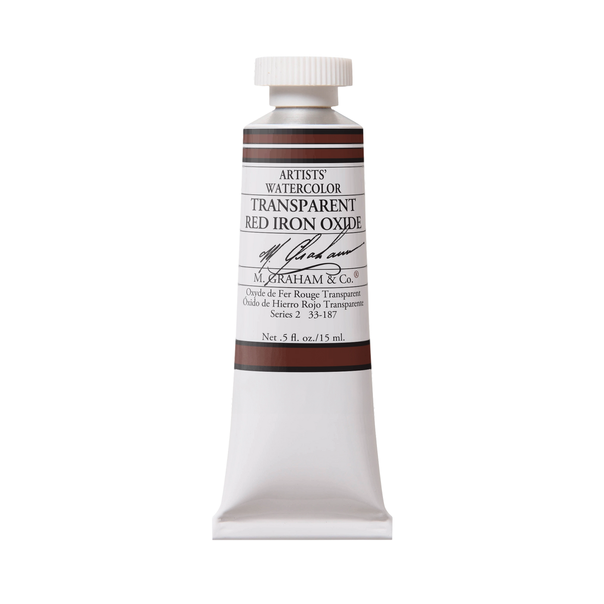 M. Graham Artists' Watercolour - Transparent Red Iron Oxide, 15 ml tube