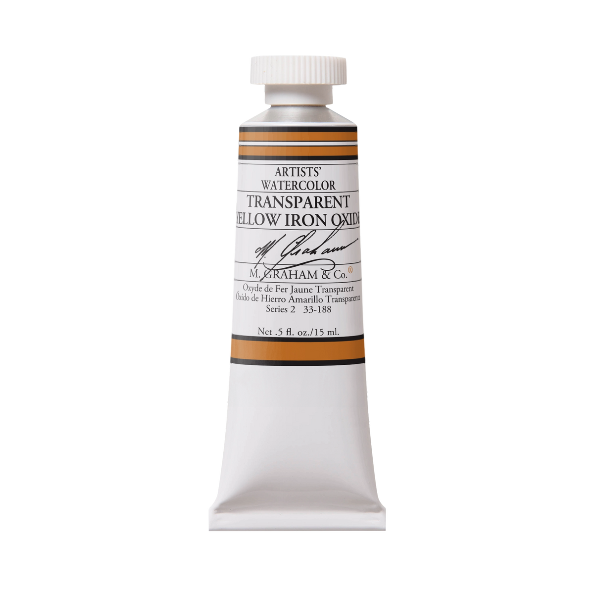 M. Graham Artists' Watercolour - Transparent Yellow Iron Oxide, 15 ml tube