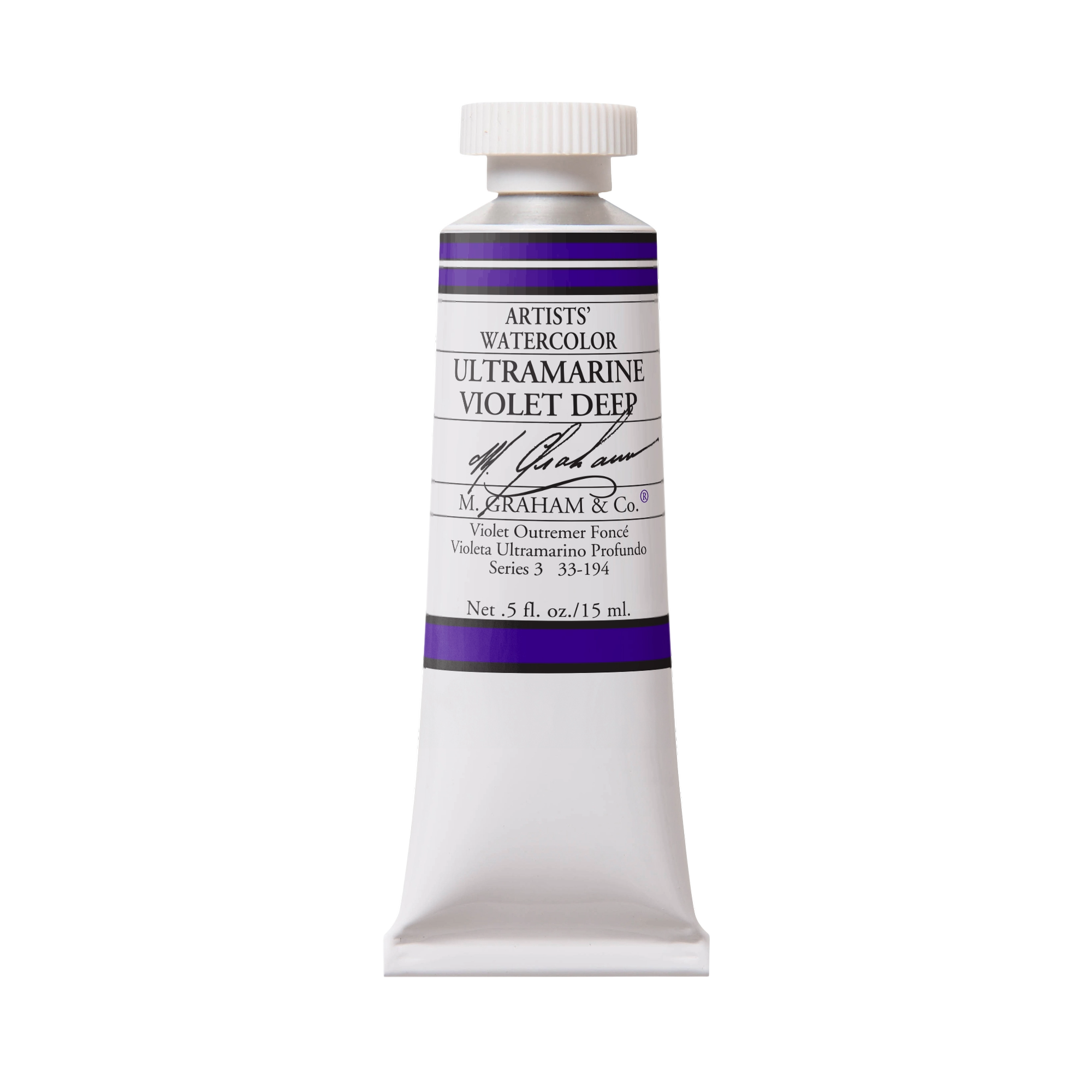 M. Graham Artists' Watercolour - Ultramarine Violet Deep, 15 ml tube