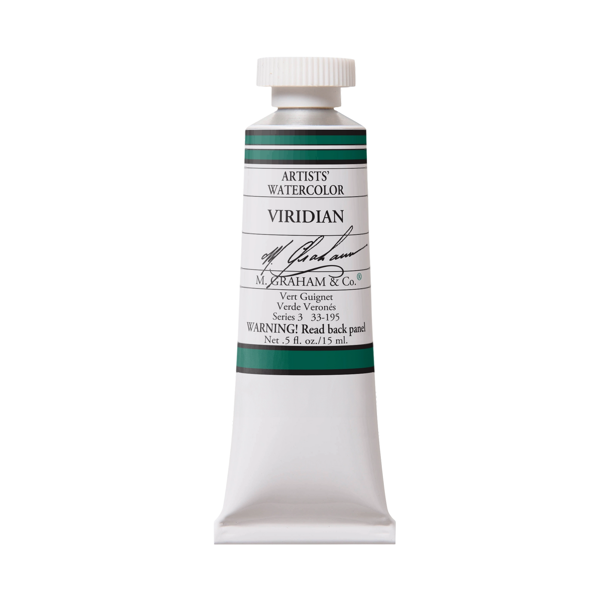 M. Graham Artists' Watercolour - Viridian, 15 ml tube