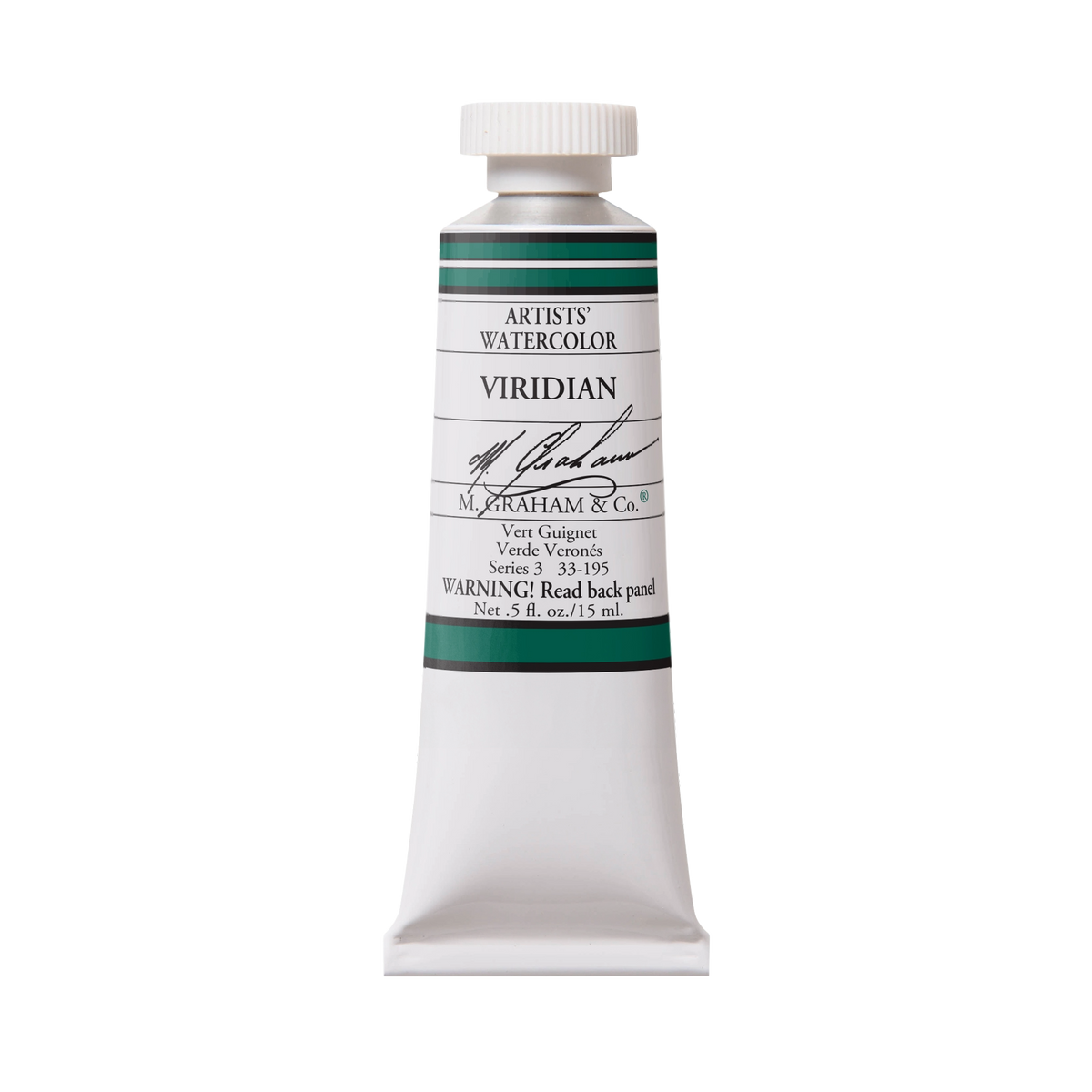 M. Graham Artists' Watercolour - Viridian, 15 ml tube