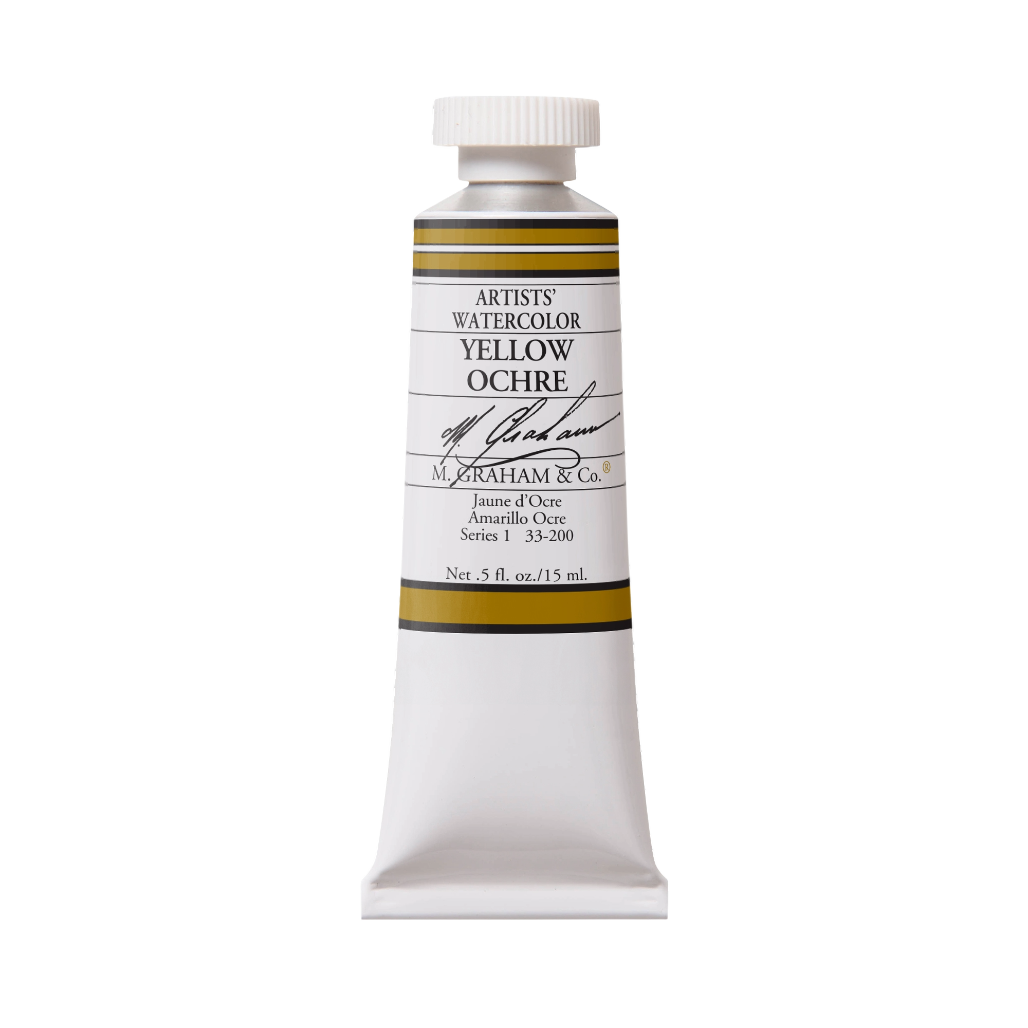 M. Graham Artists' Watercolour - Yellow Ochre, 15 ml tube