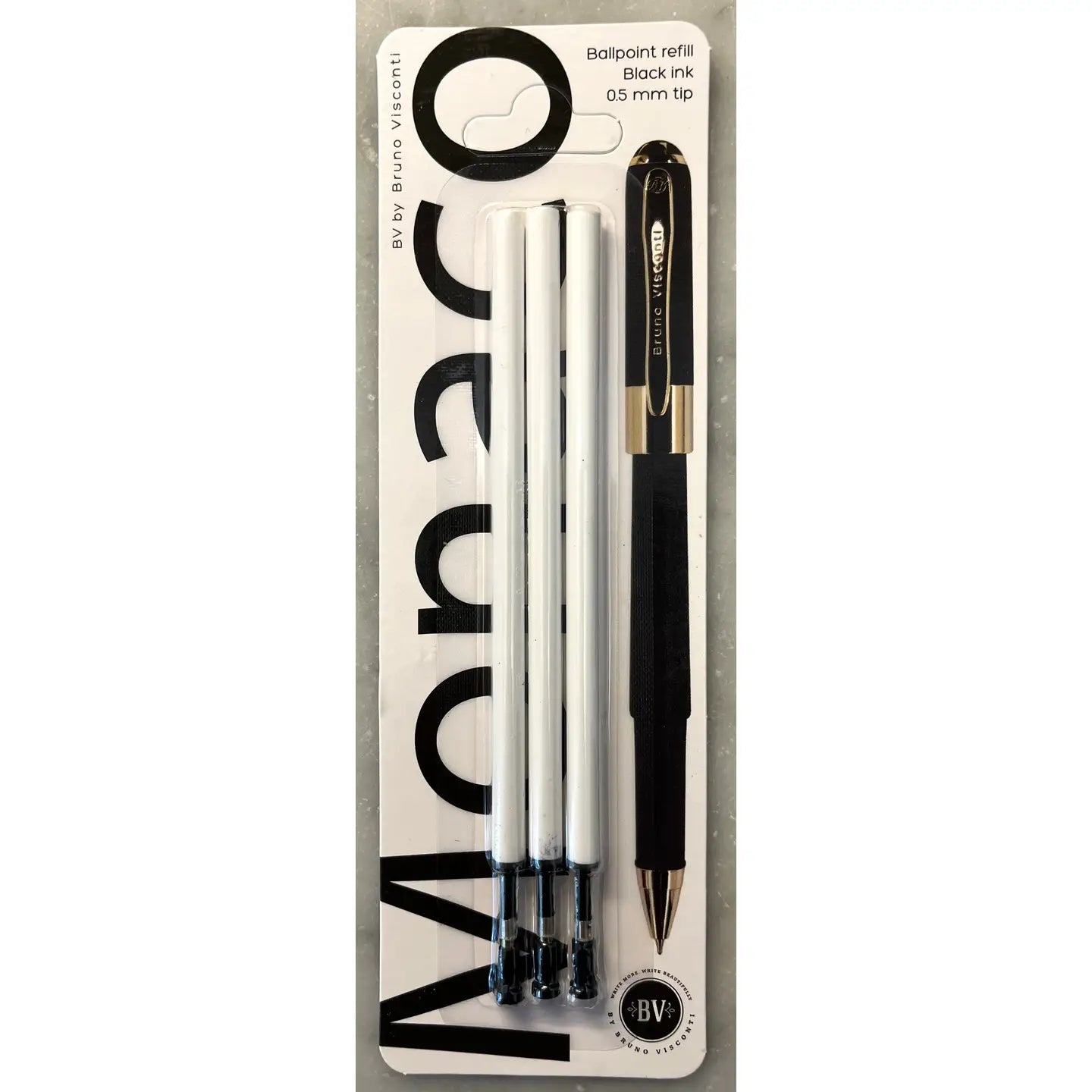 Recharges Monaco 0,5 mm pointe fine - paquet de 3