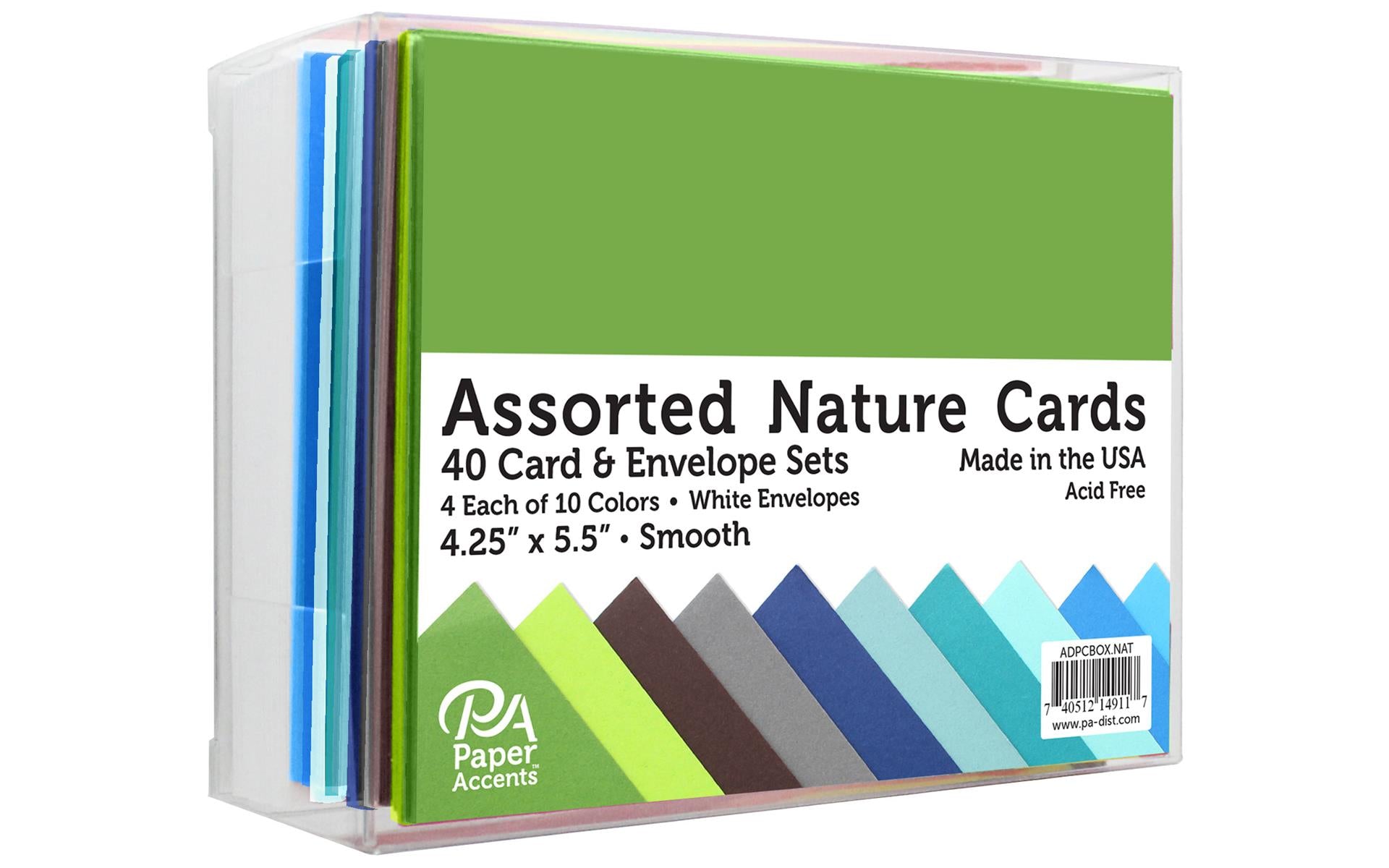 Coloured Card & Envelope 40pk