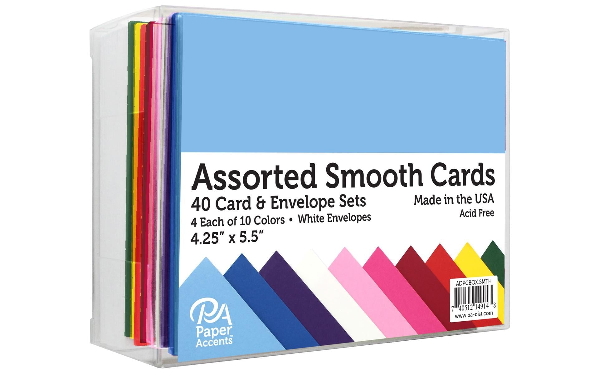 Coloured Card & Envelope 40pk
