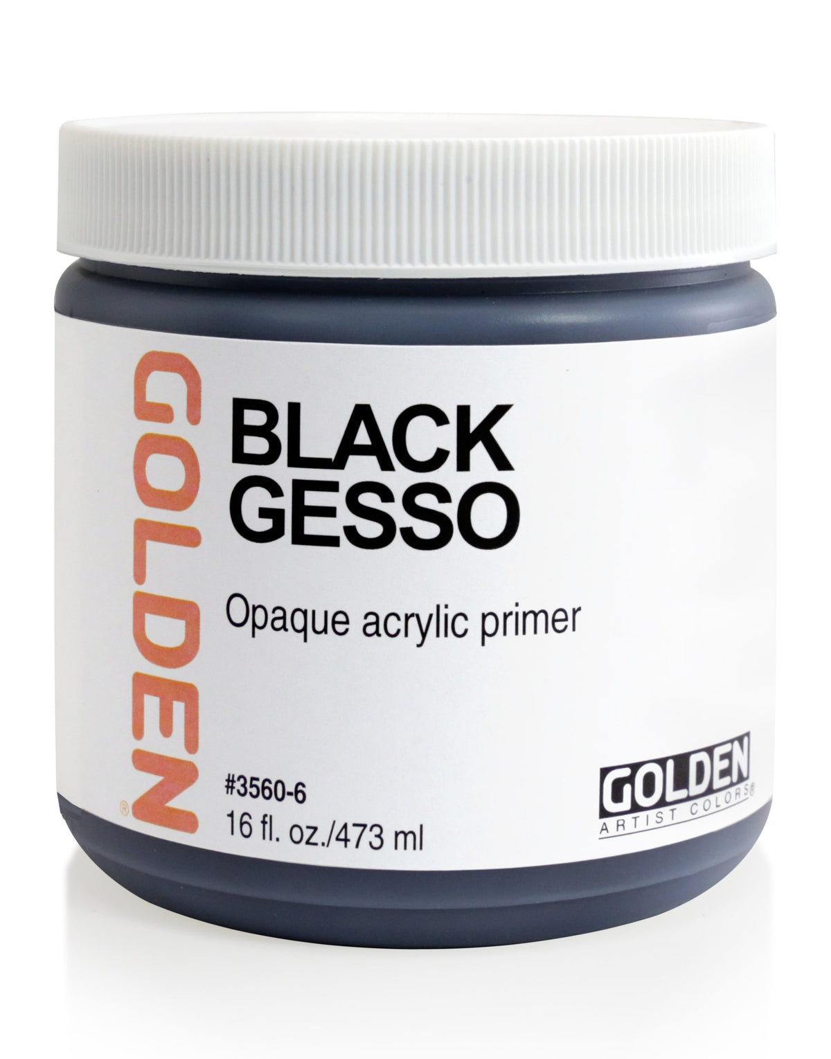 Golden Gesso – Black, 16 oz