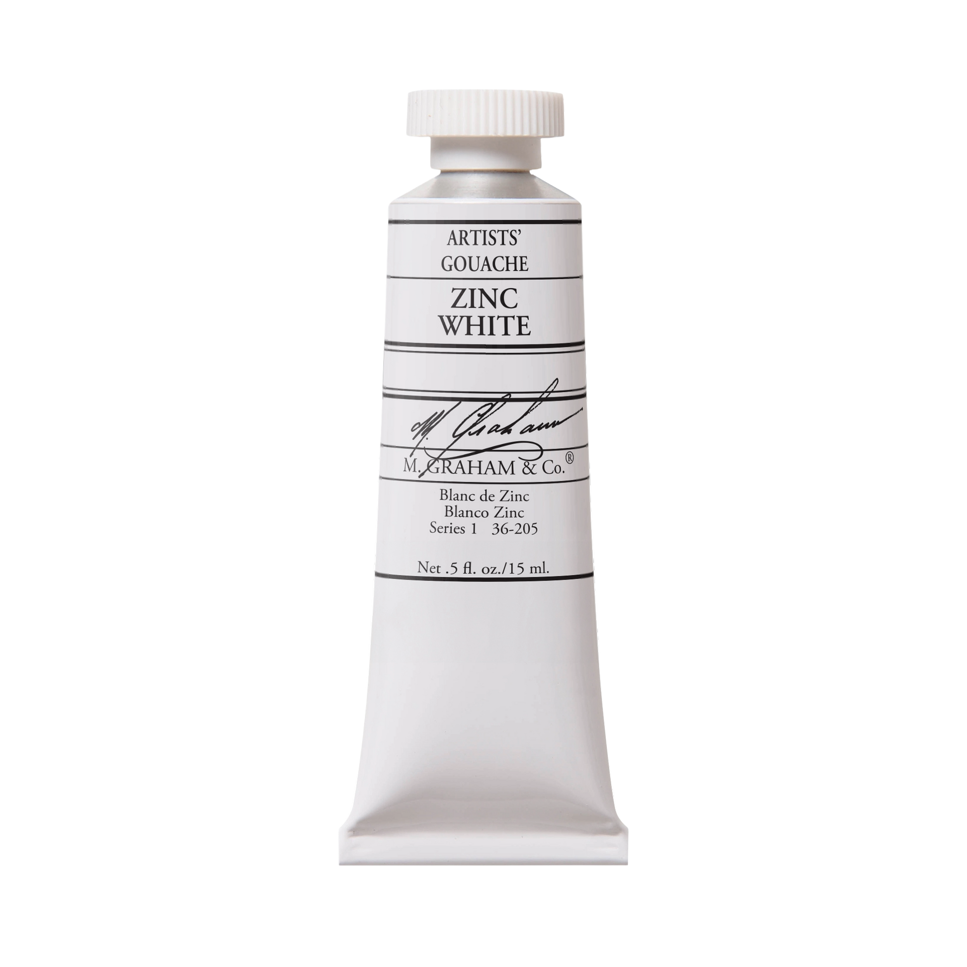 M. Graham Artists' Gouache - Zinc White, 15 ml tube