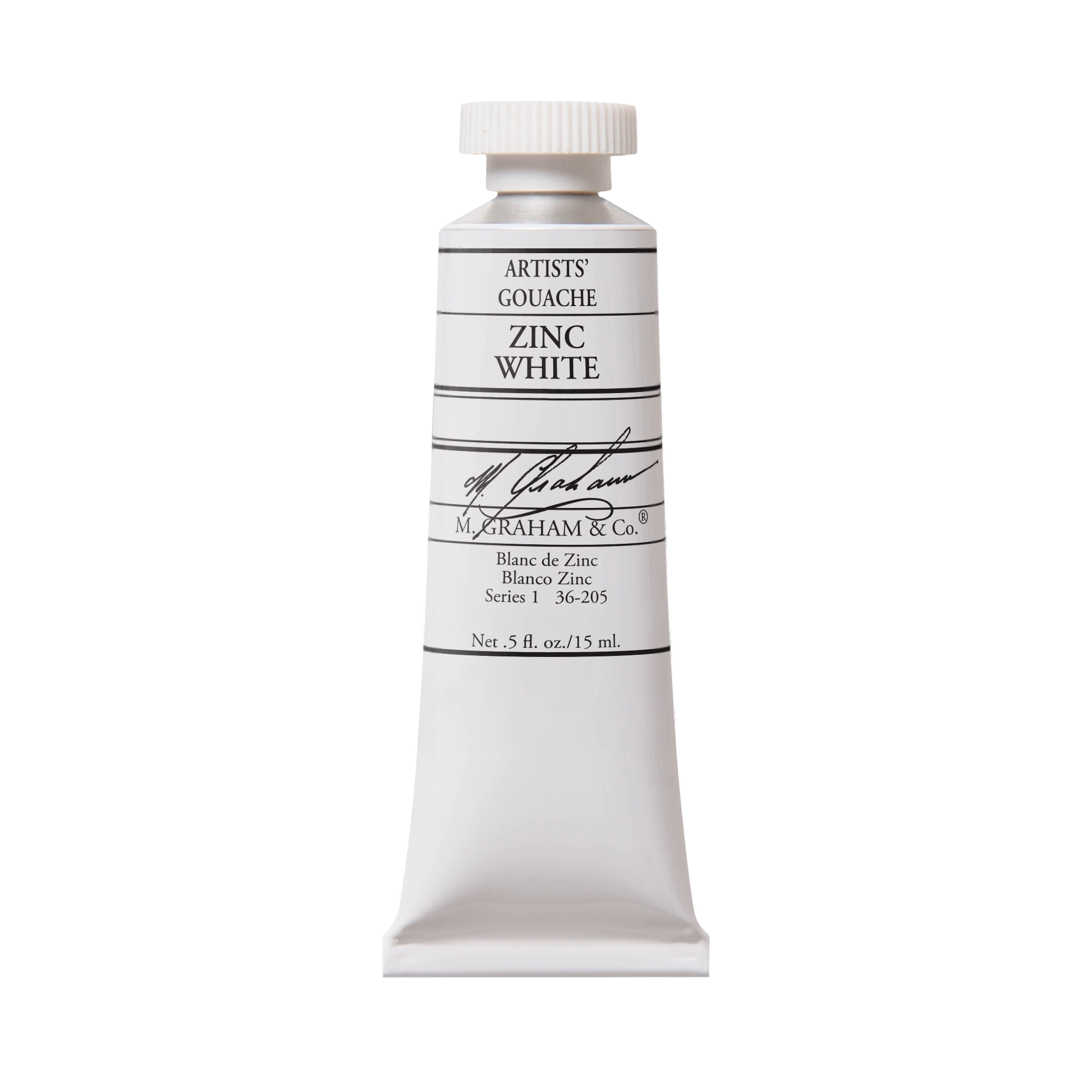 M. Graham Artists' Gouache - Zinc White, 15 ml tube