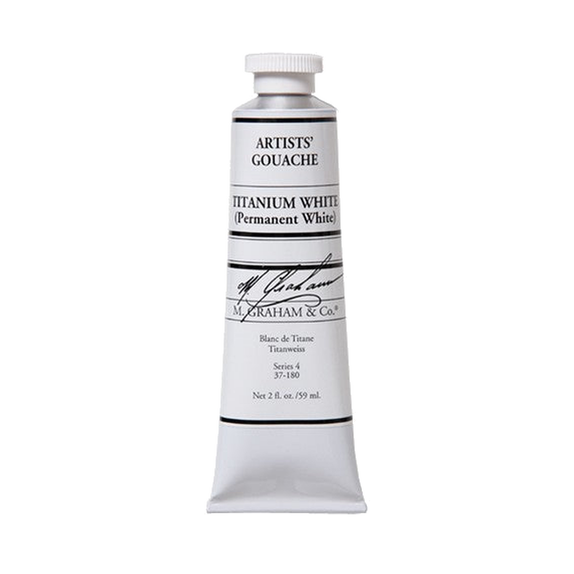 M. Graham Artists' Gouache - Titanium White, 59 ml tube