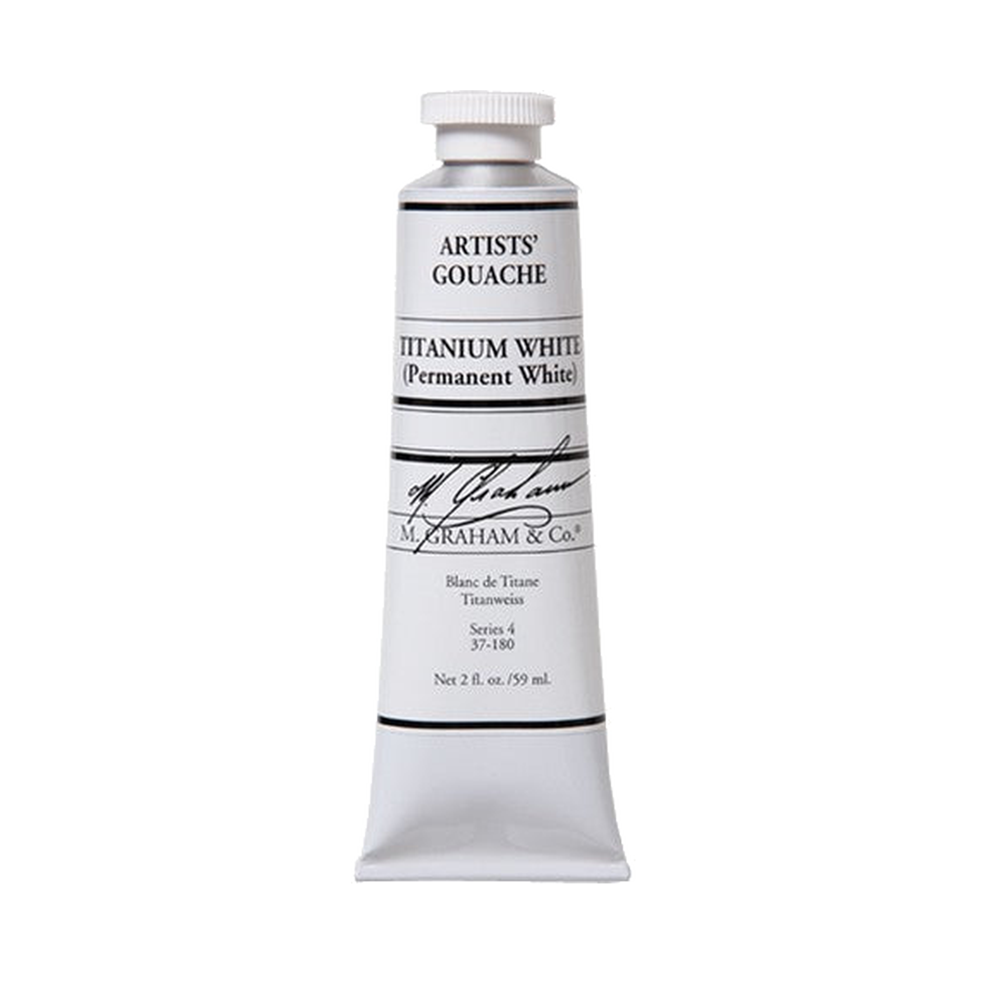 M. Graham Artists' Gouache - Titanium White, 59 ml tube