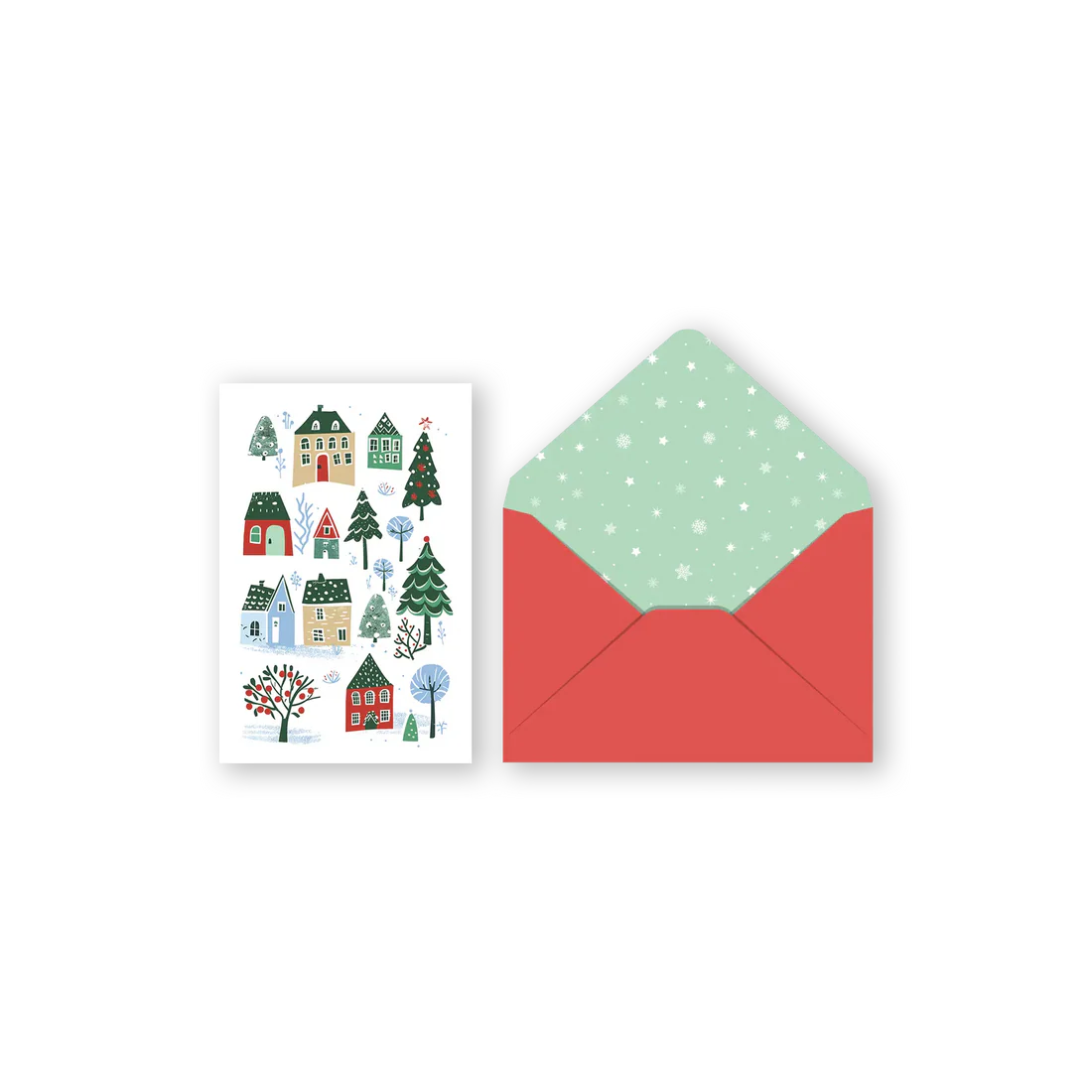 Mini Christmas Card / Village