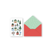 Mini Christmas Card / Village