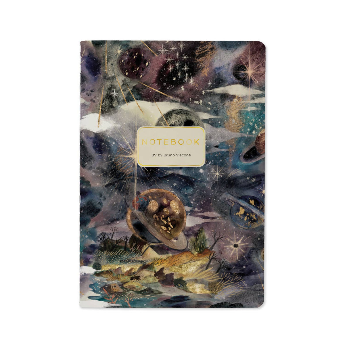 Bruno Visconti Galaxy lined notebook, cover