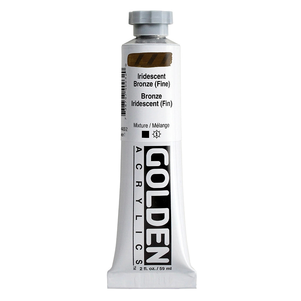 Golden Heavy Body Acrylic Iridescent Bronze Fine, 2 oz (59 ml) tube