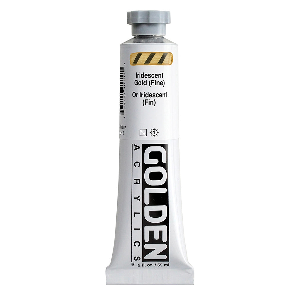 Golden Heavy Body Acrylic Iridescent Gold Fine, 2 oz (59 ml) tube