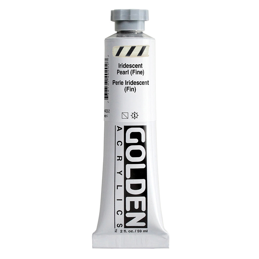 Golden Heavy Body Acrylic Iridescent Pearl Fine, 2 oz (59 ml) tube