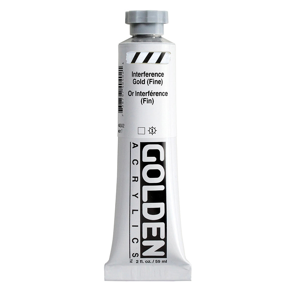 Golden Heavy Body Acrylic Interference Gold Fine, 2 oz (59 ml) tube