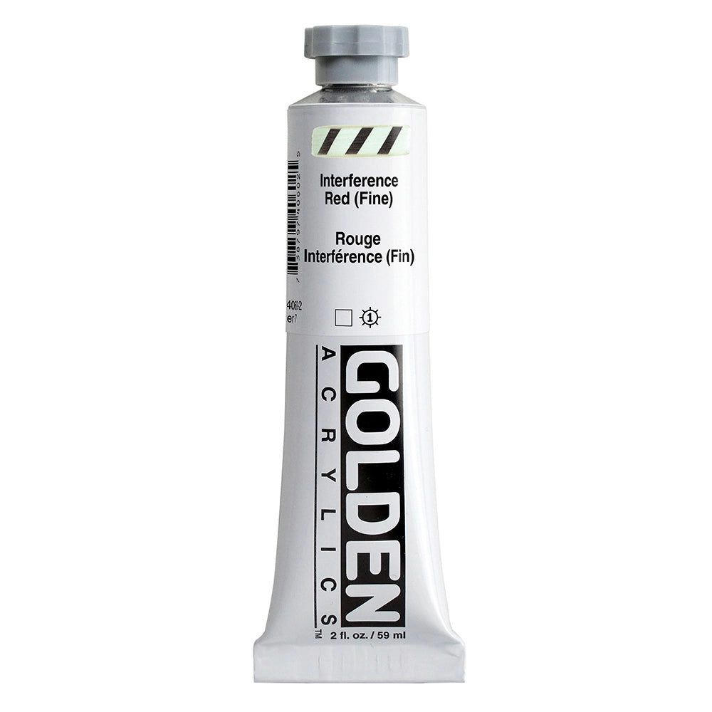 Golden Heavy Body Acrylic Interference Red Fine, 2 oz (59 ml) tube