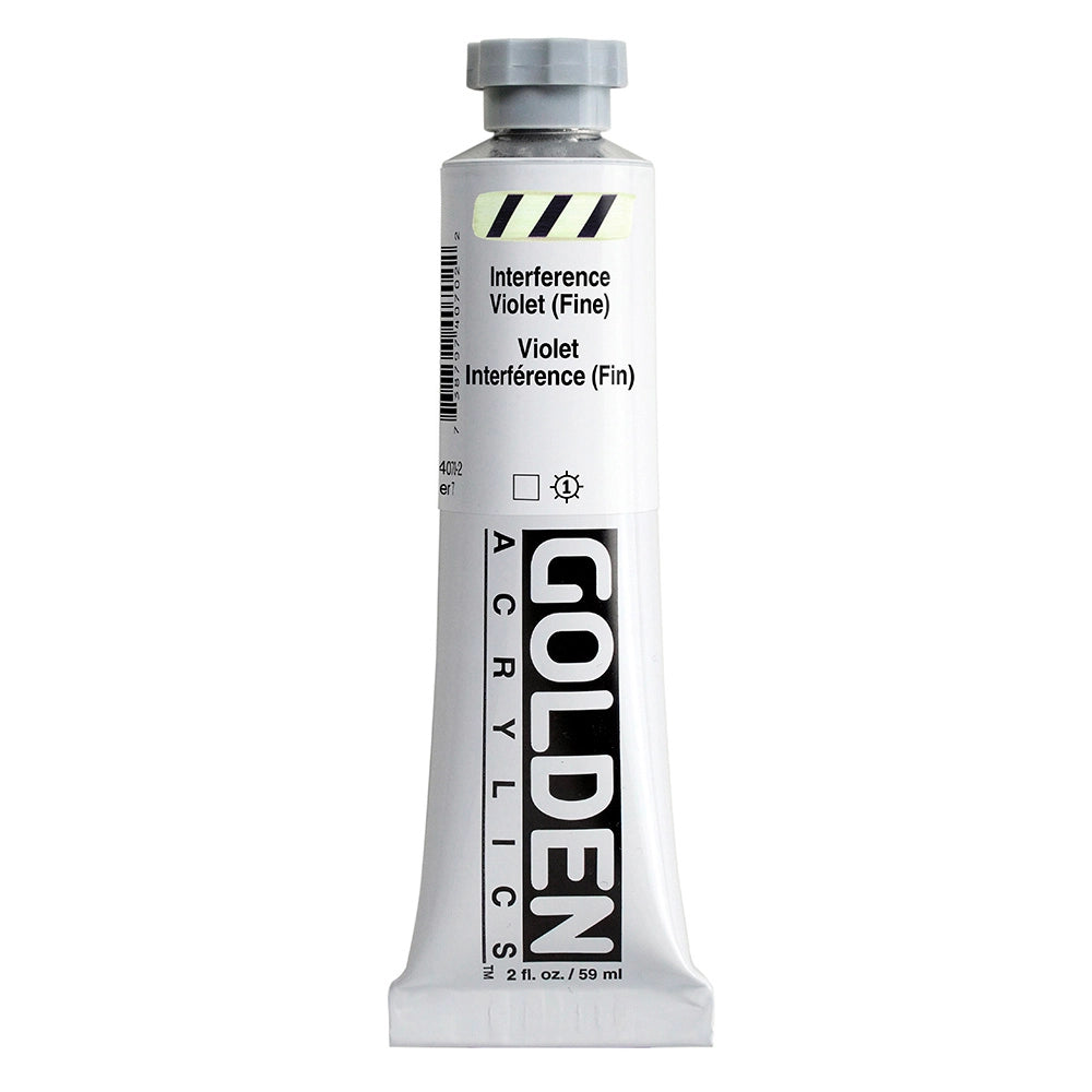 Golden Heavy Body Acrylic Interference Violet Fine, 2 oz (59 ml) tube