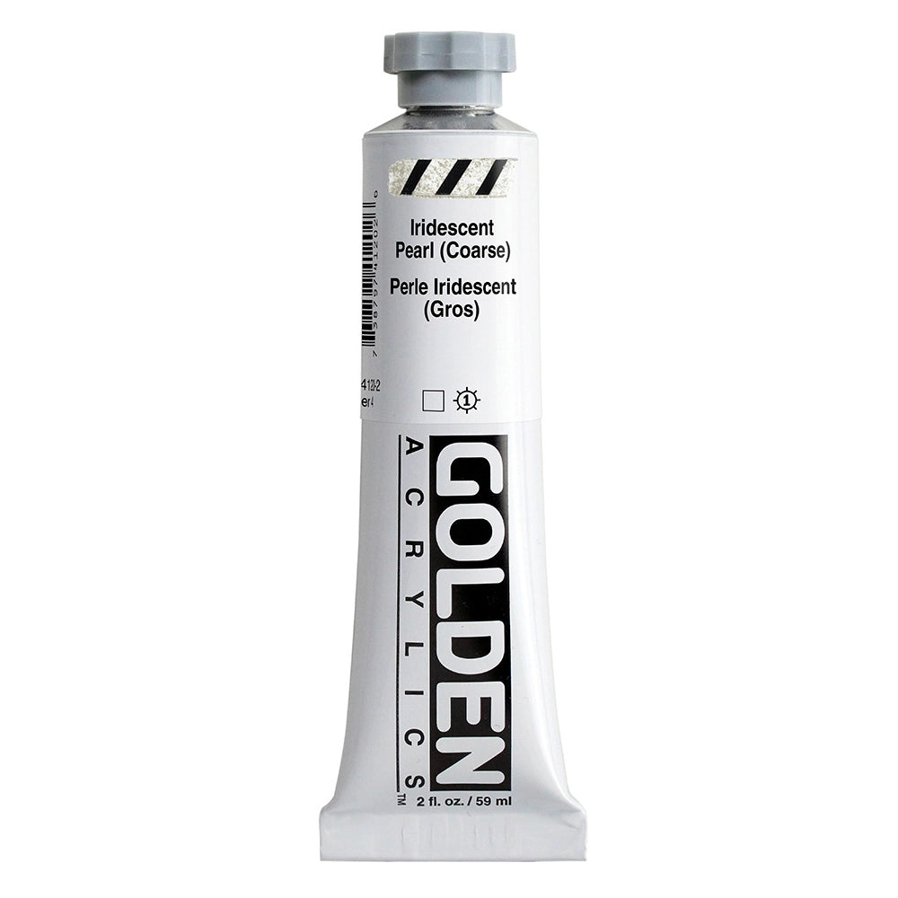 Golden Heavy Body Acrylic Iridescent Pearl Coarse, 2 oz (59 ml) tube