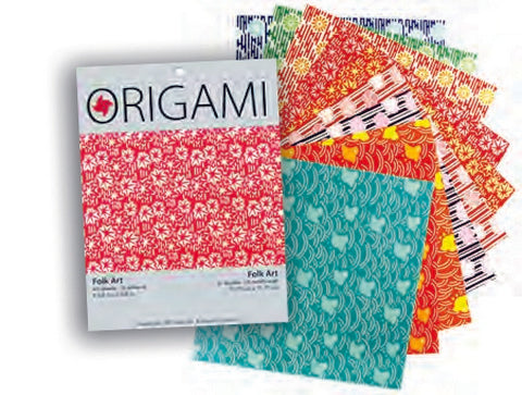 Origami Paper 4.5x4.5 Chiyogami Folk