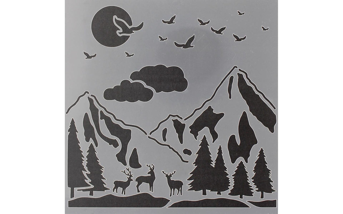 Petersen-Arne PA Essentials Decorative Stencils — 6x6", Reusable