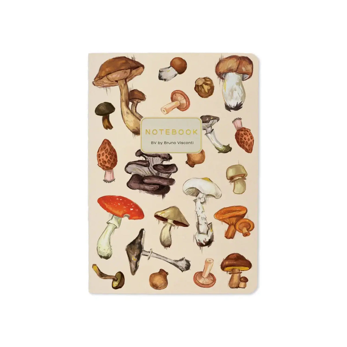 Bruno Visconti Mushroom White lined notebook, cover